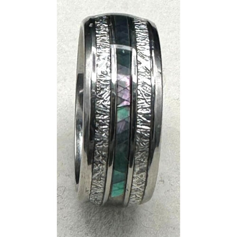 Color Changing Stainless Steel Unisex Ring Wedding Band Fashion Jewelry - Picture 4 of 14